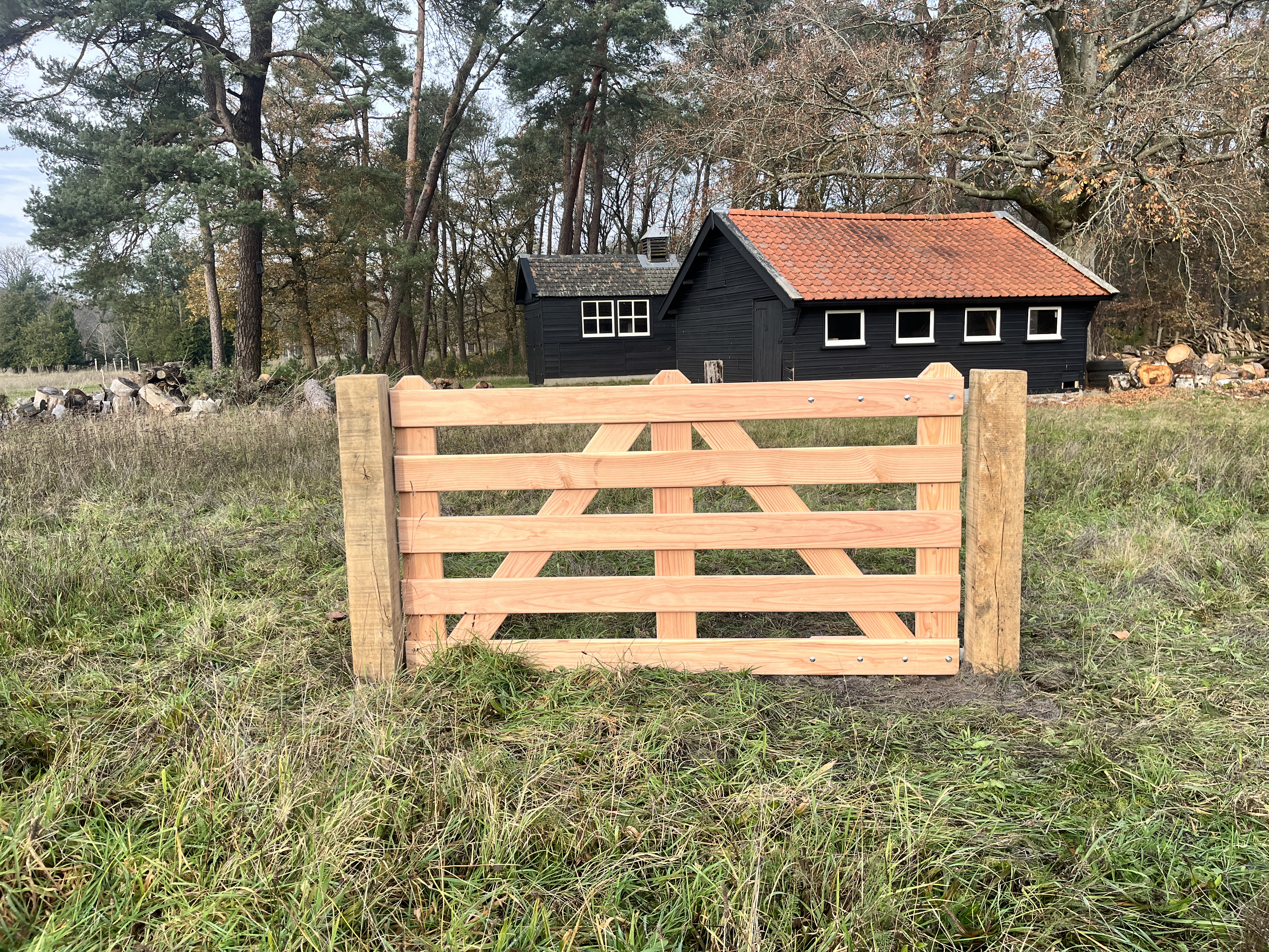 Douglas robuust toegangspoort.