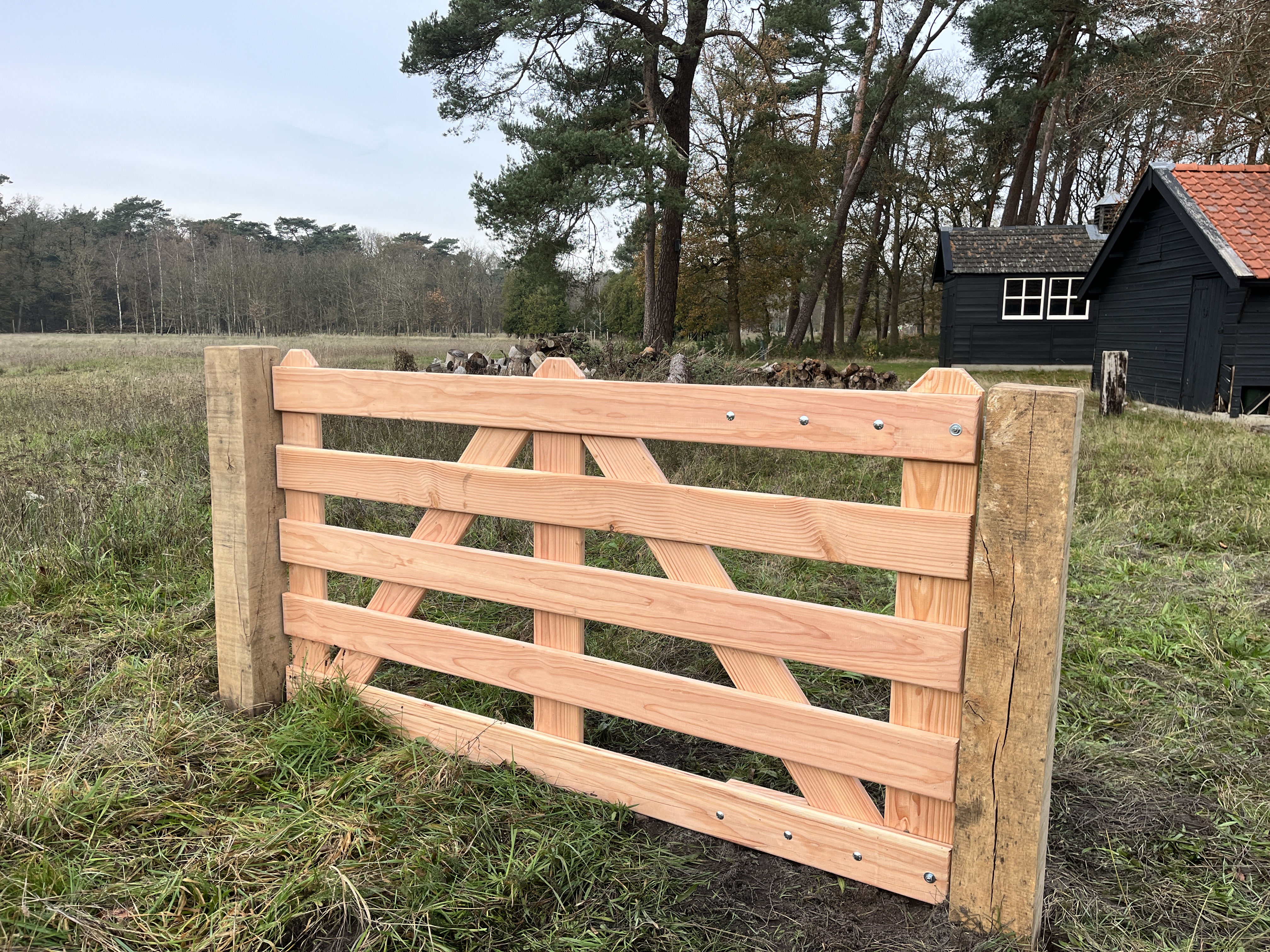 Douglas robuust toegangspoort.